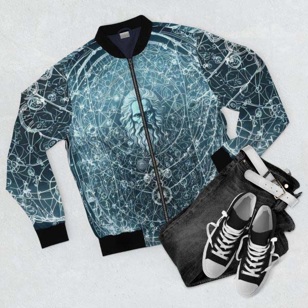 Unlock Your Inner Genius with Leonardo's Legacy™: The Genius Bomber Jacket!