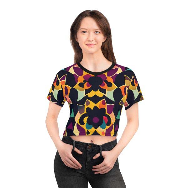 FemmeVibe™ Tribal Print Crop Top