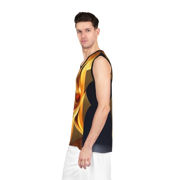 GoldenWhirlwind" Men's Basketball Tank Top Basketball Jersey