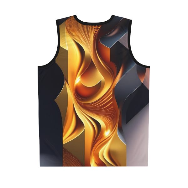 GoldenWhirlwind" Men's Basketball Tank Top Basketball Jersey
