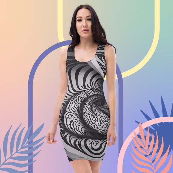 IllusionWear™ Curvatures Daring Dress