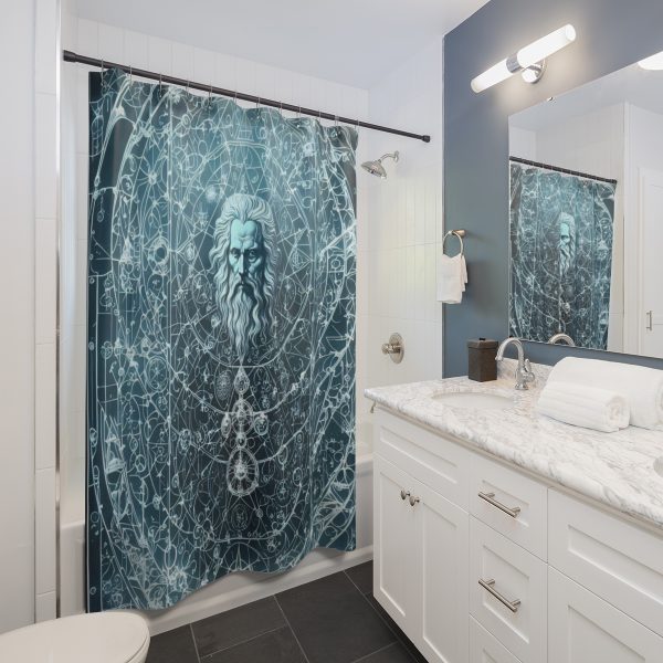 ArtisticBurst™ - A Curtain That Transforms Your Bathroom into an Mathematic Haven