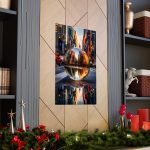 Escher's Touch New York Cityscape Through Glass Globe