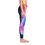 Cosmic Harmony Fusion Leggings - Embrace the Celestial Flow!