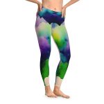 Ethereal Watercolor Dream Leggings - Dive into a World of Vibrant Serenity!