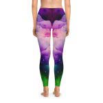 Ethereal Watercolor Dream Leggings - Dive into a World of Vibrant Serenity!