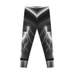 ActiveVibe™ Thunderstrike Leggings 💫 Electrify Your Style with Stormy Flair!