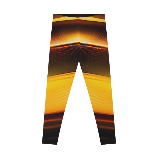 ActiveVibe™ Glowing Golden Goddess Yoga Pants 🧘🏼♀️ Embrace Your Radiant Power!