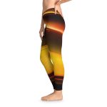ActiveVibe™ Glowing Golden Goddess Yoga Pants 🧘🏼♀️ Embrace Your Radiant Power!