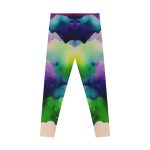 Ethereal Watercolor Dream Leggings - Dive into a World of Vibrant Serenity!