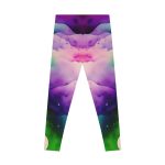 Ethereal Watercolor Dream Leggings - Dive into a World of Vibrant Serenity!