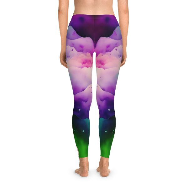 Ethereal Watercolor Dream Leggings - Dive into a World of Vibrant Serenity!