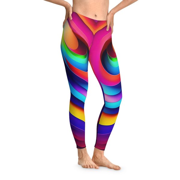 Radiant Swirl Symphony Leggings 🎶 Embrace Your One-of-a-Kind Style!