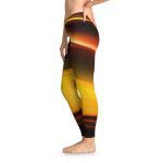ActiveVibe™ Glowing Golden Goddess Yoga Pants 🧘🏼♀️ Embrace Your Radiant Power!