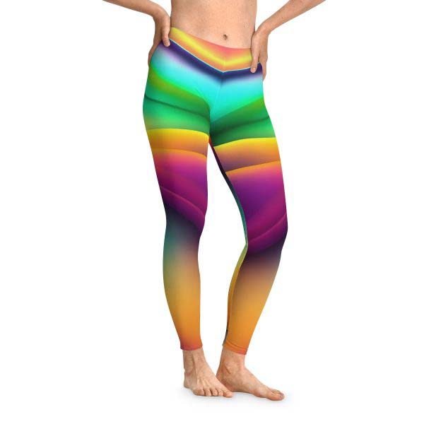 ActiveVibe™ Rainbow Bright Leisure Leggings 🌈 Illuminate Your Vibrant Spirit!
