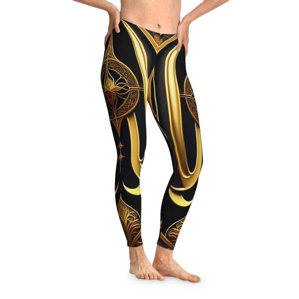 ActiveVibe™ Golden Goddess Yoga Pants 🧚 Embrace Your Inner Radiance!