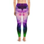 Ethereal Watercolor Dream Leggings - Dive into a World of Vibrant Serenity!