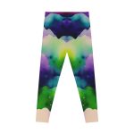 Ethereal Watercolor Dream Leggings - Dive into a World of Vibrant Serenity!