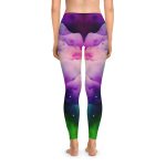 Ethereal Watercolor Dream Leggings - Dive into a World of Vibrant Serenity!