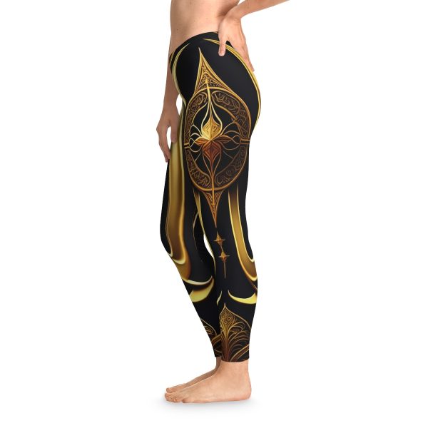 ActiveVibe™ Golden Goddess Yoga Pants 🧚 Embrace Your Inner Radiance!