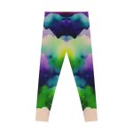 Ethereal Watercolor Dream Leggings - Dive into a World of Vibrant Serenity!