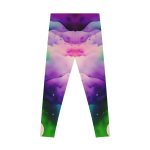 Ethereal Watercolor Dream Leggings - Dive into a World of Vibrant Serenity!