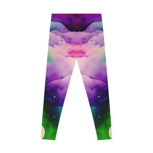Ethereal Watercolor Dream Leggings - Dive into a World of Vibrant Serenity!