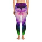 Ethereal Watercolor Dream Leggings - Dive into a World of Vibrant Serenity!