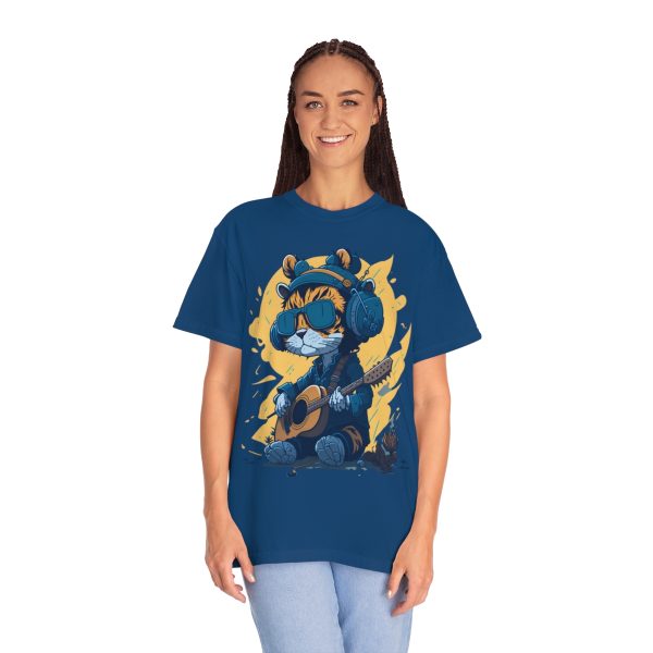 RhythmRebels™ Cat Jammin' Graphic Tee - Unleash Your Inner Cool!