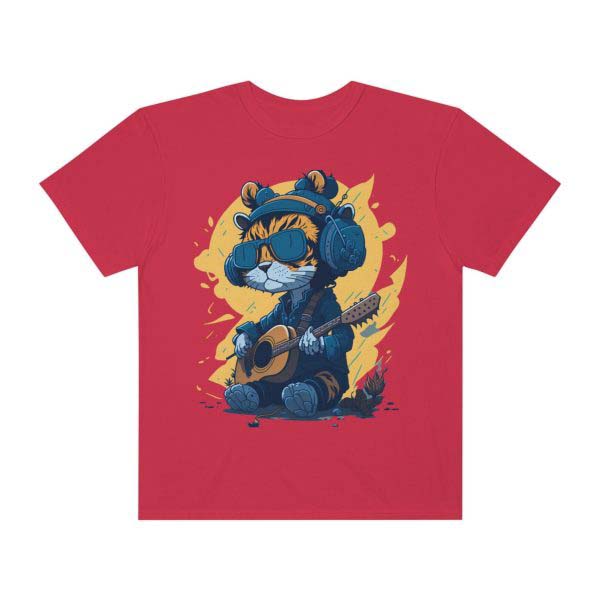 RhythmRebels™ Cat Jammin' Graphic Tee - Unleash Your Inner Cool!