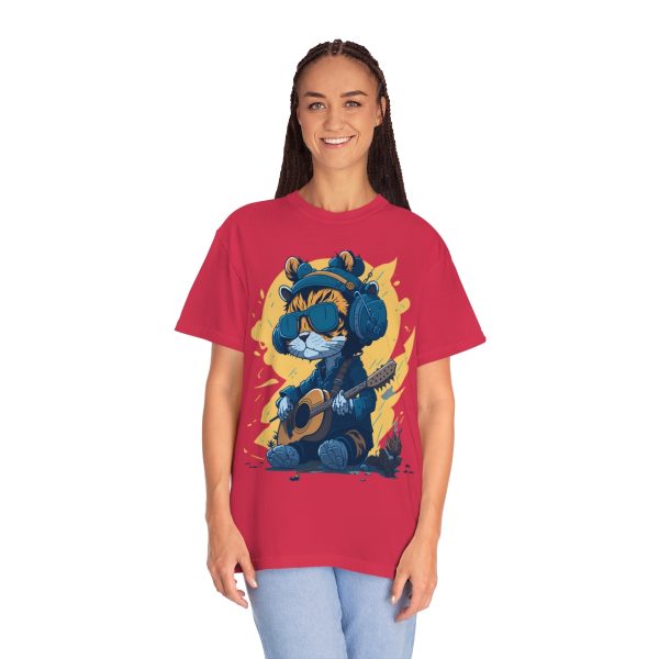 RhythmRebels™ Cat Jammin' Graphic Tee - Unleash Your Inner Cool!
