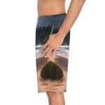 WaveRiderz™ Sunset Surfer Board Shorts - Ride the Golden Hour