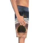 WaveRiderz™ Sunset Surfer Board Shorts - Ride the Golden Hour