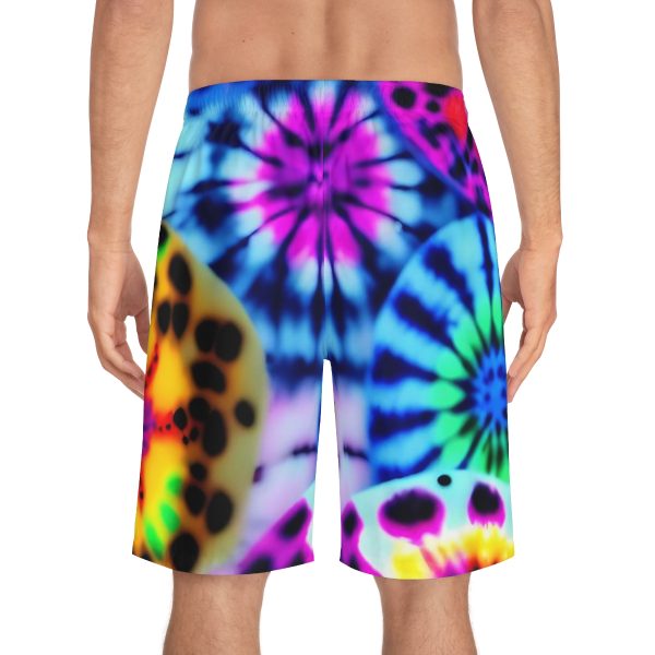 WaveRiderz™ Surf Culture Tie-Dye Swim Trunks - Ride the Legends