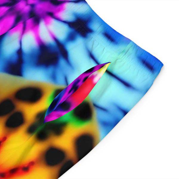WaveRiderz™ Surf Culture Tie-Dye Swim Trunks - Ride the Legends