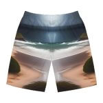 WaveRiderz™ Sunset Surfer Board Shorts - Ride the Golden Hour
