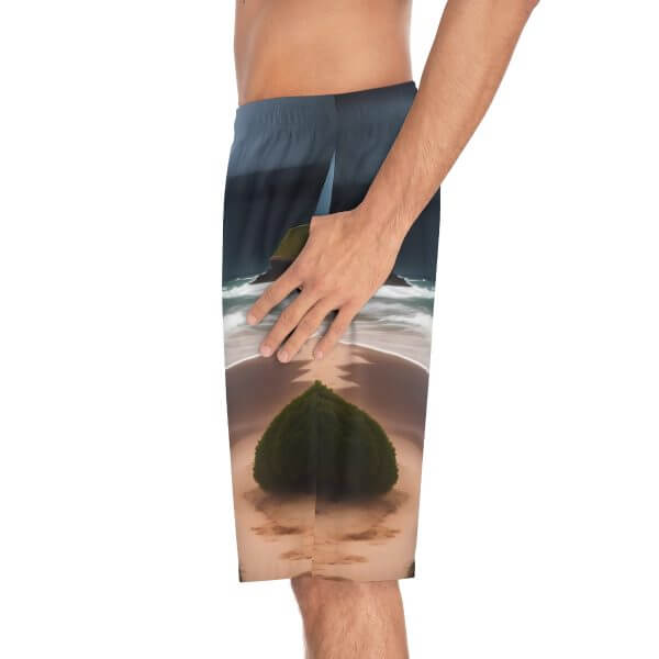 WaveRiderz™ Sunset Surfer Board Shorts - Ride the Golden Hour