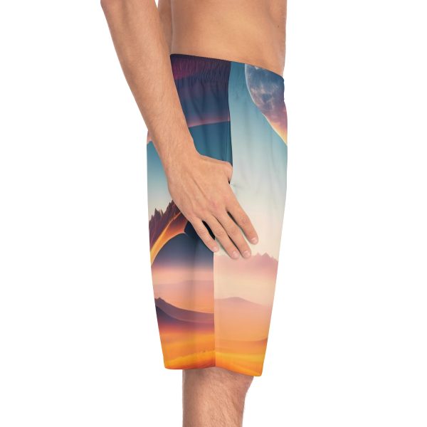 WaveRiderz™ Riviera Elegance Swim Trunks - Sail in Style
