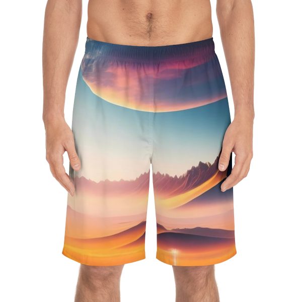 WaveRiderz™ Riviera Elegance Swim Trunks - Sail in Style