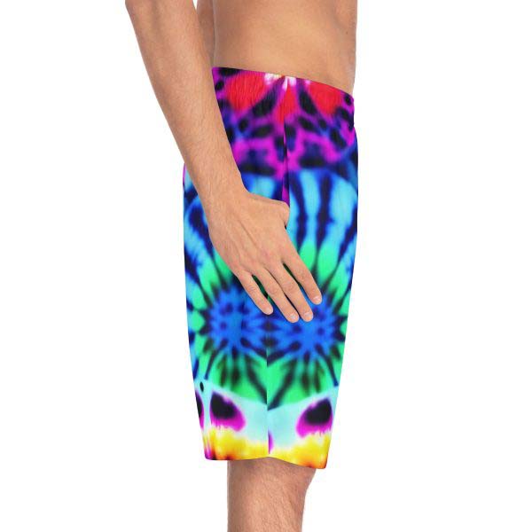 WaveRiderz™ Surf Culture Tie-Dye Swim Trunks - Ride the Legends