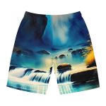 WaveRiderz™ Beach Bonfire Swim Trunks - Embrace the Magic of the Night