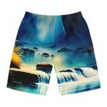WaveRiderz™ Beach Bonfire Swim Trunks - Embrace the Magic of the Night
