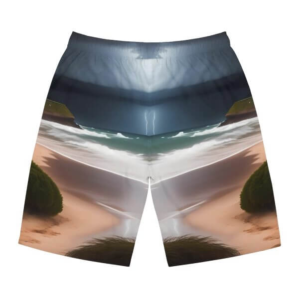 WaveRiderz™ Sunset Surfer Board Shorts - Ride the Golden Hour
