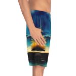 WaveRiderz™ Beach Bonfire Swim Trunks - Embrace the Magic of the Night