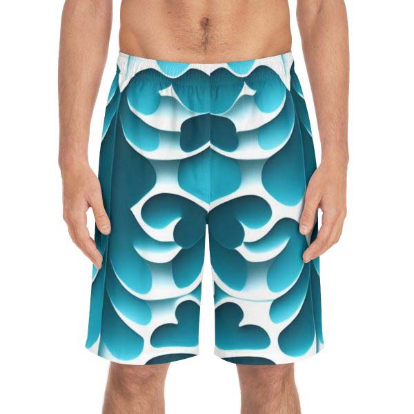 WaveRiderz™ Aquatic Escape Board Shorts - Dive into Tropical Adventures