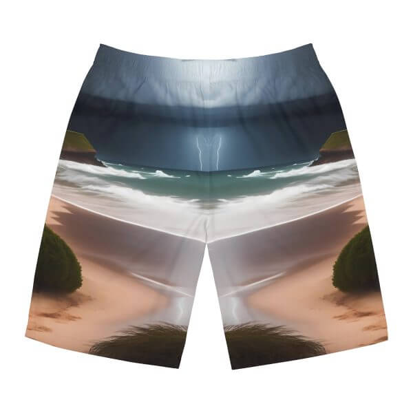 WaveRiderz™ Sunset Surfer Board Shorts - Ride the Golden Hour