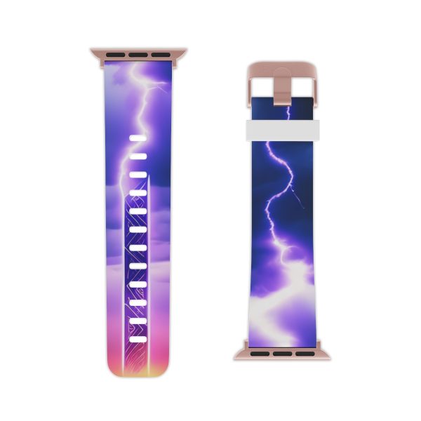 PrismWrist™ "Lightning Strikes The Clock" Watch Band Replacement For Apple Watch