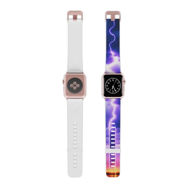 PrismWrist™ "Lightning Strikes The Clock" Watch Band Replacement For Apple Watch