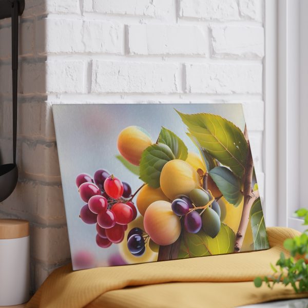 NaturesBounty™ - A Fruitful Symphony Glass Cutting Board ❤️