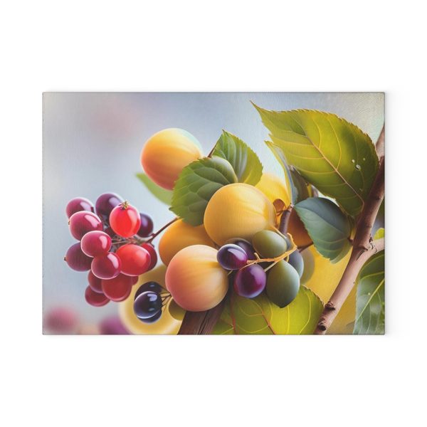 NaturesBounty™ - A Fruitful Symphony Glass Cutting Board ❤️